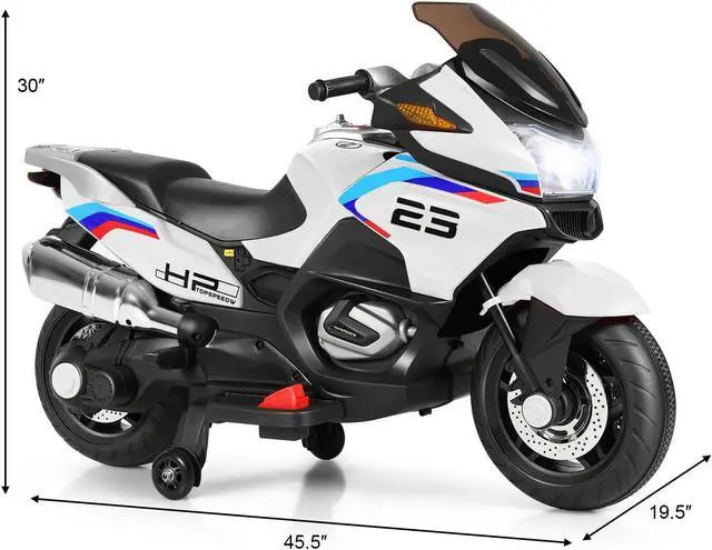 Alt view image 6 of 7 - SlickBlue 12V Kids Ride On Motorcycle Electric Motor Bike