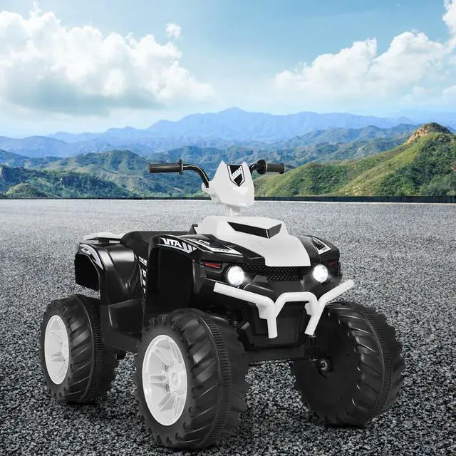 Alt view image 5 of 7 - SlickBlue 12V Kids Ride on ATV with LED Lights and Treaded Tires and LED lights