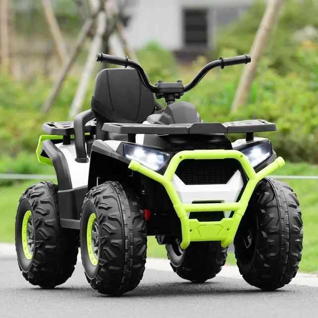 Alt view image 3 of 7 - SlickBlue 12 V Kids Electric 4-Wheeler ATV Quad with MP3 and LED Lights