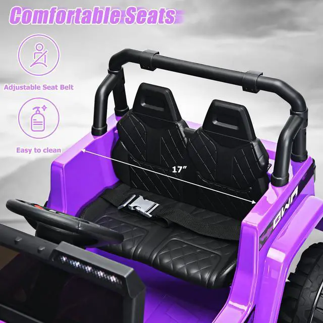 Alt view image 5 of 7 - SlickBlue 12V Kids Ride-on Jeep Car with 2.4 G Remote Control