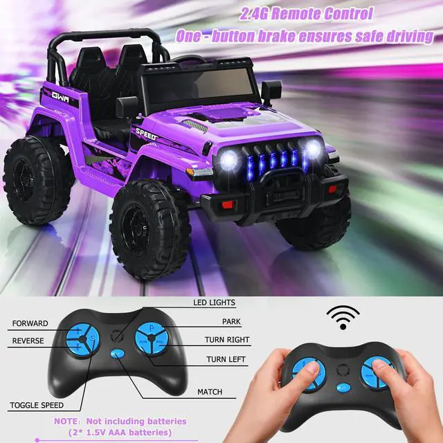 Alt view image 7 of 7 - SlickBlue 12V Kids Ride-on Jeep Car with 2.4 G Remote Control