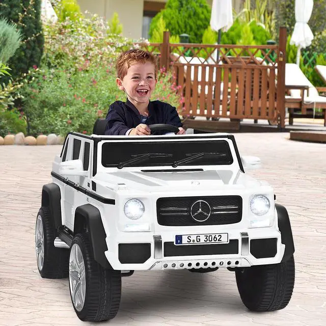 Alt view image 2 of 7 - SlickBlue 12V Licensed Mercedes-Benz Kids Ride On Car