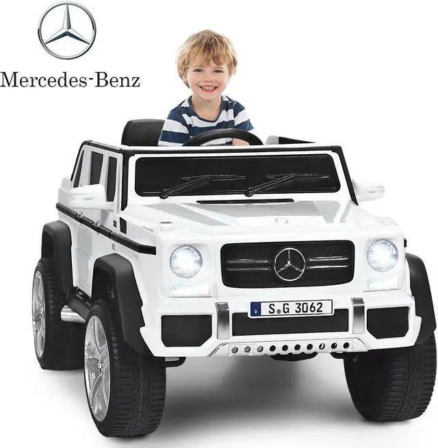 Alt view image 4 of 7 - SlickBlue 12V Licensed Mercedes-Benz Kids Ride On Car