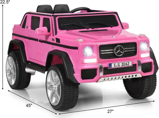 Alt view image 5 of 7 - SlickBlue 12V Licensed Mercedes-Benz Kids Ride On Car