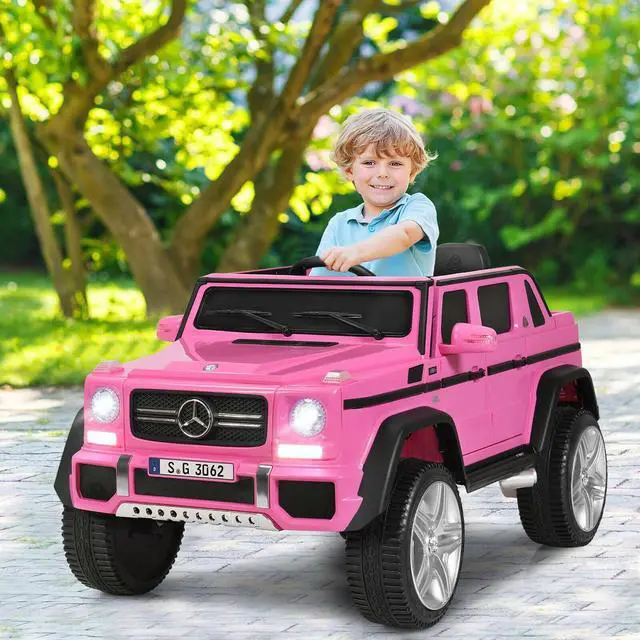 Alt view image 3 of 7 - SlickBlue 12V Licensed Mercedes-Benz Kids Ride On Car