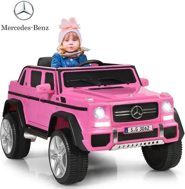 Alt view image 4 of 7 - SlickBlue 12V Licensed Mercedes-Benz Kids Ride On Car