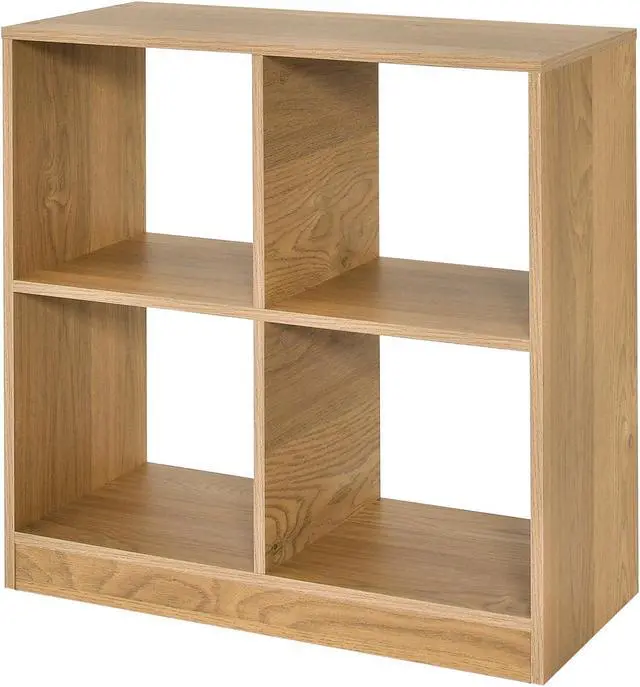 Main image of SlickBlue 4-Cube Kids Bookcase with Open Shelves