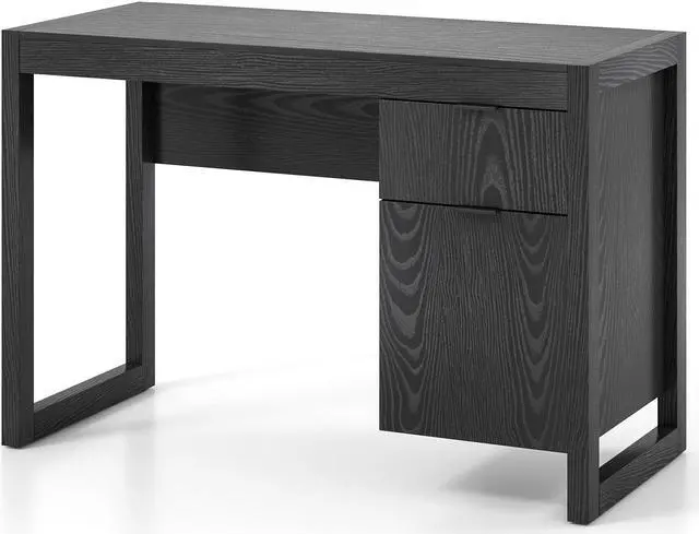Main image of SlickBlue Modern Computer Desk Writing Workstation with Cabinet and Drawer