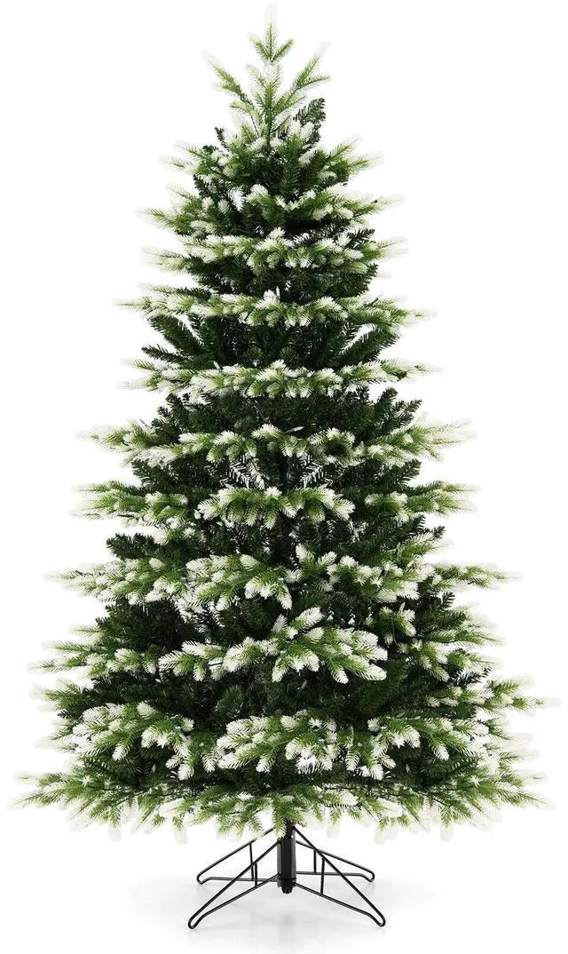 Alt view image 4 of 7 - SlickBlue Hinged Christmas Tree with 350 LED Lights Remote Control