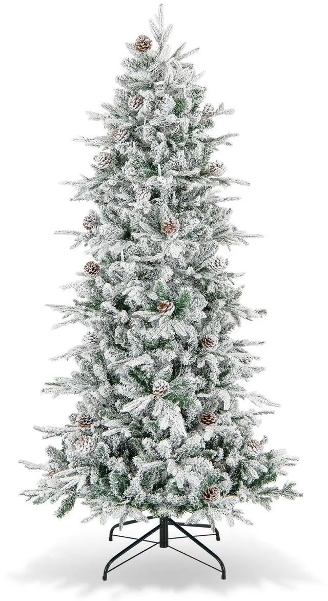 Alt view image 4 of 7 - Pre-Lit Artificial Christmas Tree with LED Lights for Festive Home Display