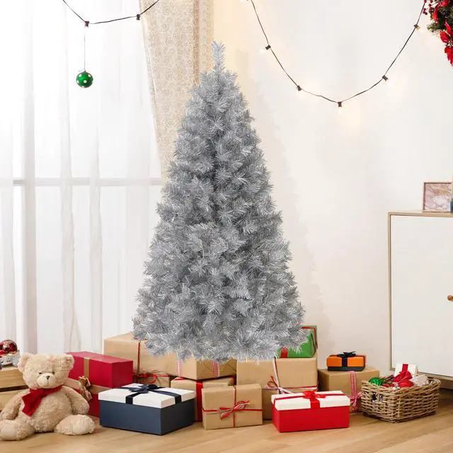 Alt view image 2 of 7 - SlickBlue Artificial Xmas Tree with Branch Tips and Warm White LED Lights