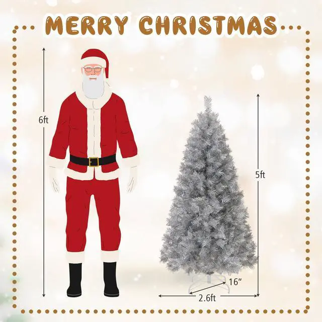 Alt view image 5 of 7 - SlickBlue Artificial Xmas Tree with Branch Tips and Warm White LED Lights