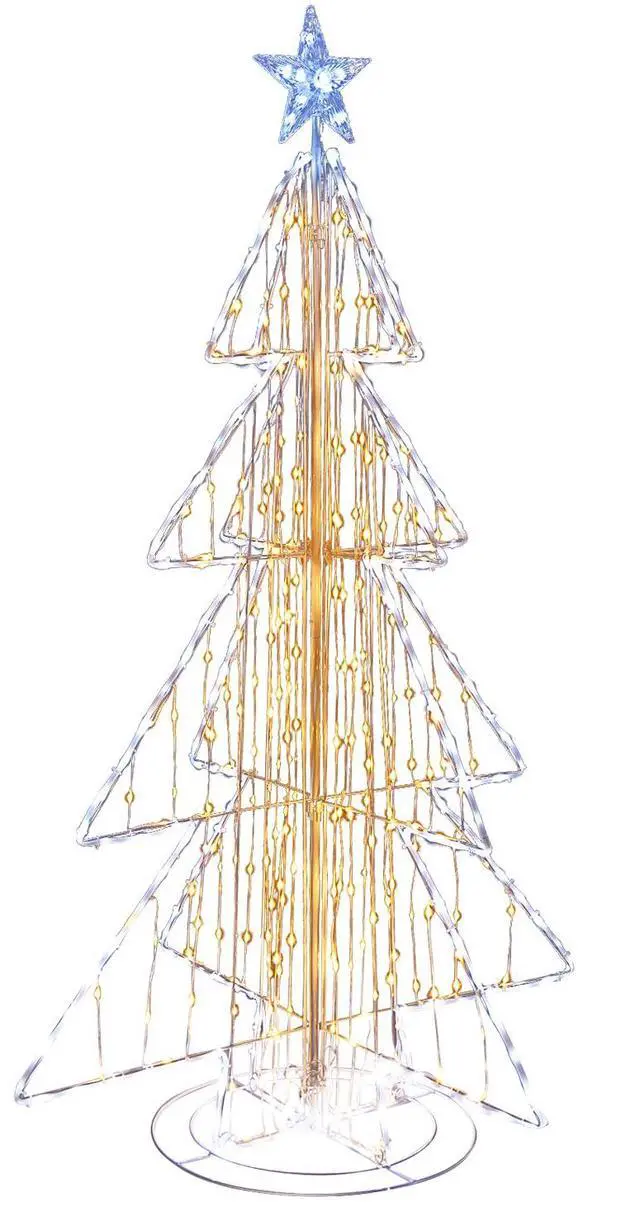 Main image of SlickBlue 5 Feet Animated Christmas Tree with Warm and Cold LED Lights