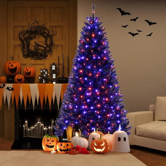 Alt view image 3 of 7 - SlickBlue Artificial Christmas Tree with 6 Lighting Modes and Spooky Sounds-7 ft