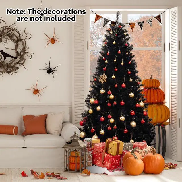 Alt view image 2 of 7 - SlickBlue Artificial Christmas Tree with 6 Lighting Modes and Spooky Sounds-7 ft