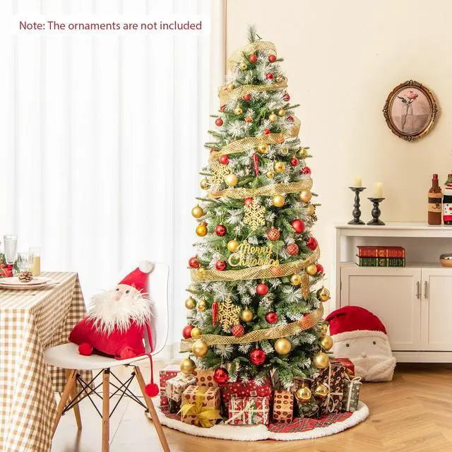 Alt view image 2 of 7 - SlickBlue 6 FT Artificial Christmas Tree with Warm-White LED Lights-S