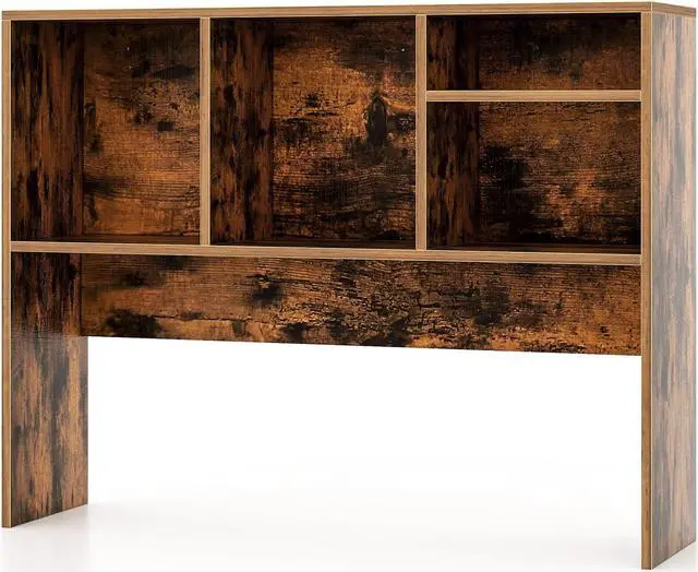 Main image of SlickBlue Computer Desktop Bookcase with 4 Cubbies and Open Back Compartment