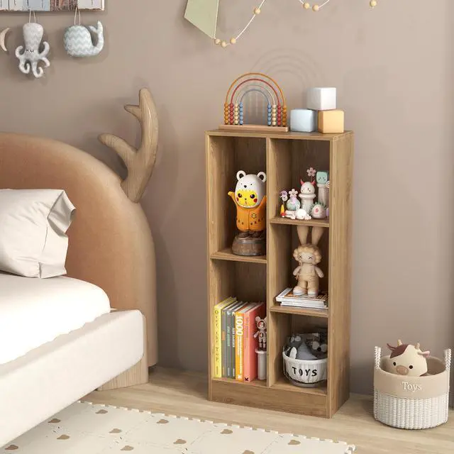 Alt view image 6 of 7 - SlickBlue  5-Cube Floor Bookcase with 2 Anti-Tipping Kits