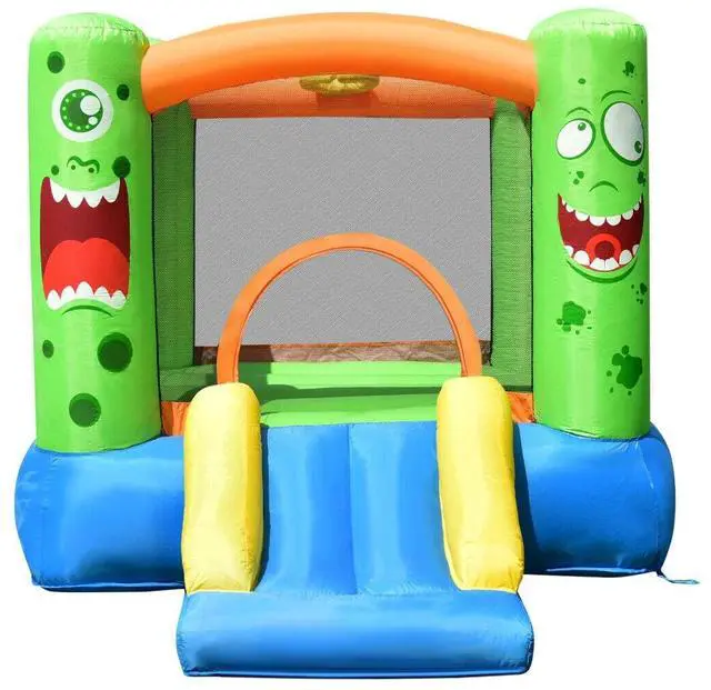 Alt view image 5 of 7 - SlickBlue Inflatable Bounce House Jumper Castle Kid's Playhouse without Blower