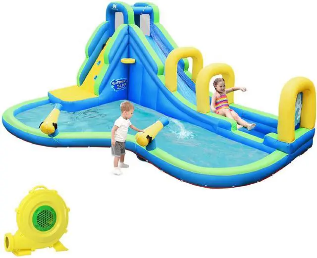 Alt view image 4 of 7 - SlickBlue Multifunctional Inflatable Water Bounce with 735W Blower