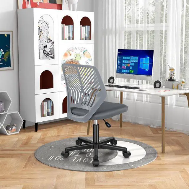 Alt view image 2 of 7 - SlickBlue Height-adjustable Ergonomic Kids Desk Chair with Universal Casters