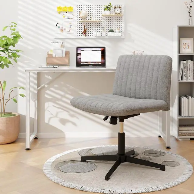 Alt view image 5 of 7 - SlickBlue Criss Cross Legged Chair No Wheels 120Â° Rocking Adjustable Height