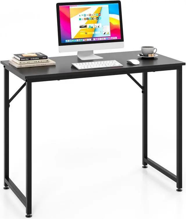 Alt view image 4 of 7 - SlickBlue L Shaped Computer Desk and Writing Workstation for Home and Office-Black