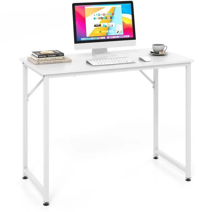 Alt view image 4 of 7 - SlickBlue L Shaped Computer Desk and Writing Workstation for Home and Office-White