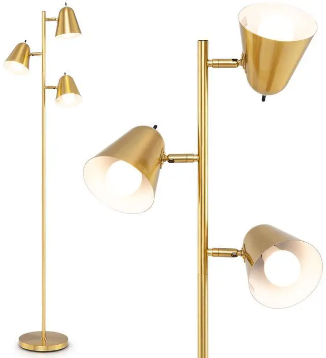 Alt view image 4 of 7 - SlickBlue 64 Inch 3-Light LED Floor Lamp Reading Light for Living Room Bedroom