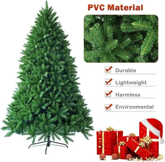 Alt view image 6 of 7 - SlickBlue 6 Feet Unlit Artificial Christmas Tree with 1250 Branch Tips