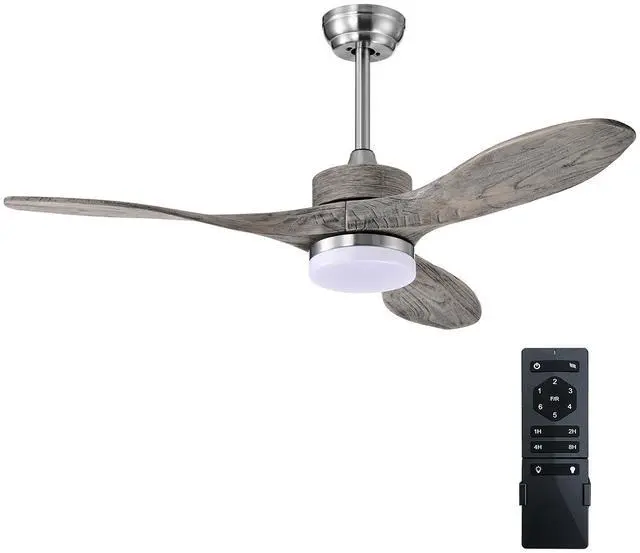 Main image of SlickBlue 48 Inch Wood Ceiling Fan with LED Lights and 6 Speed Levels