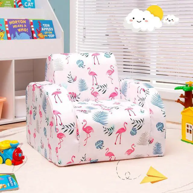 Alt view image 6 of 7 - SlickBlue 3-in-1 Convertible Kid Sofa Bed Flip-Out Chair Lounger for Toddler