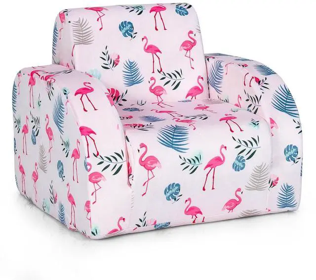 Alt view image 7 of 7 - SlickBlue 3-in-1 Convertible Kid Sofa Bed Flip-Out Chair Lounger for Toddler