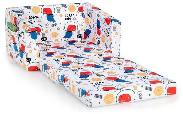 Main image of SlickBlue 2-in-1 Convertible Kids Sofa with Velvet Fabric