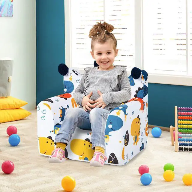 Alt view image 2 of 7 - SlickBlue High-density Padding Kids Sofa with Armrest and Extra Pilow
