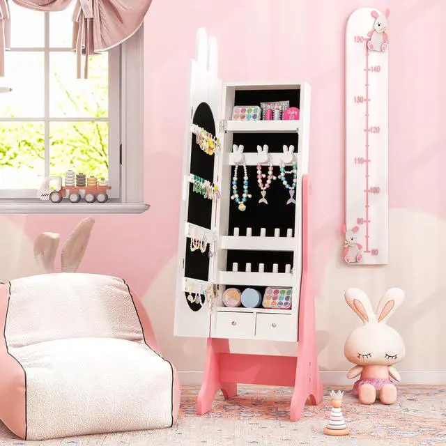 Alt view image 3 of 7 - SlickBlue Kids Room Furniture Set with Princess Vanity Table and Chair