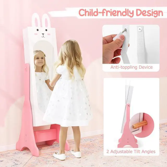 Alt view image 7 of 7 - SlickBlue Kids Room Furniture Set with Princess Vanity Table and Chair