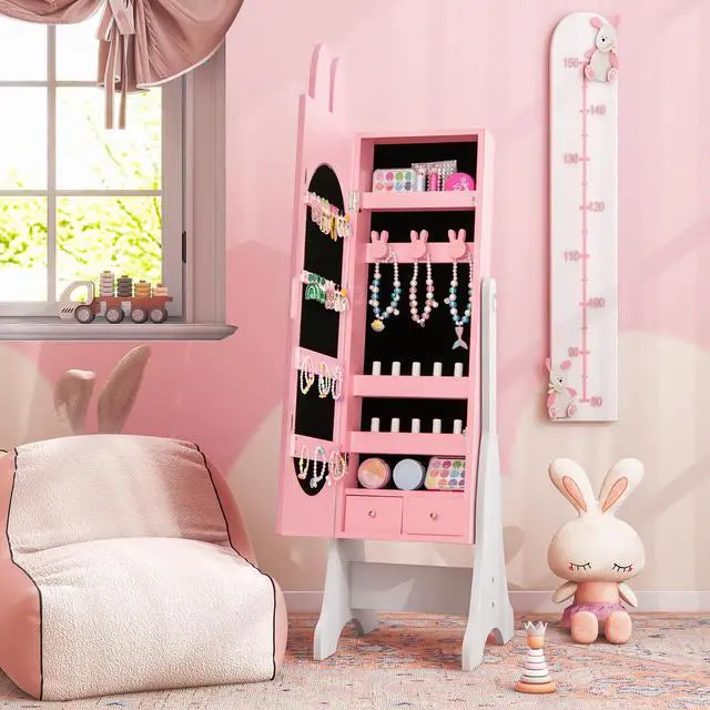 Alt view image 3 of 7 - SlickBlue Kids Room Furniture Set with Princess Vanity Table and Chair