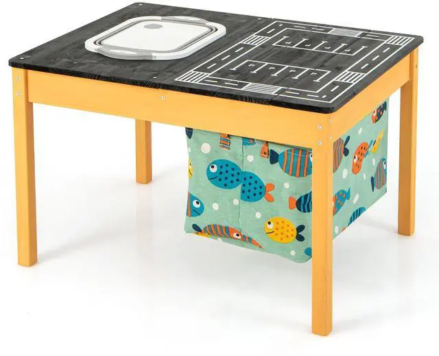 Main image of SlickBlue 3-in-1 Kids Sand Water Activity Table with Foldable Storage Bin