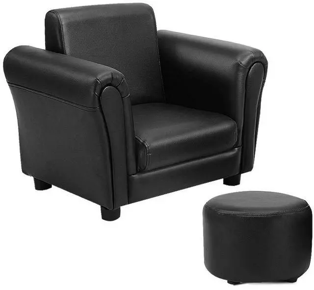 Main image of SlickBlue Kids Single Armrest Couch Sofa with Ottoman