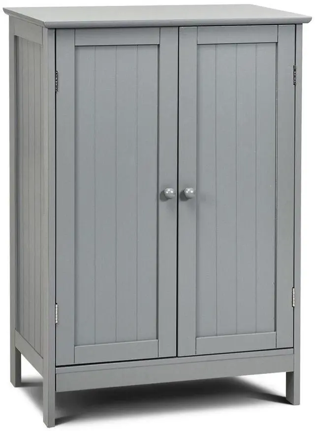 Main image of SlickBlue Bathroom Floor Storage Double Door Cupboard Cabinet