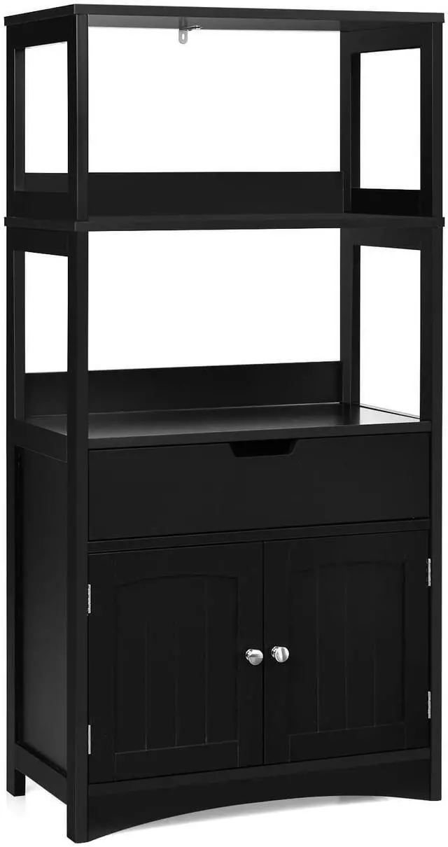 Main image of SlickBlue Bathroom Storage Cabinet with Drawer and Shelf Floor Cabinet