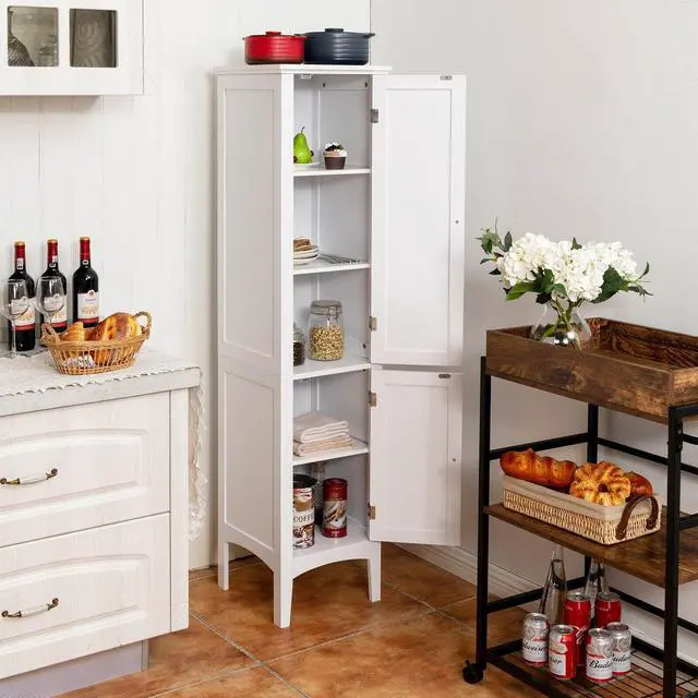 Alt view image 7 of 7 - SlickBlue Freestanding Bathroom Storage Cabinet for Kitchen and Living Room
