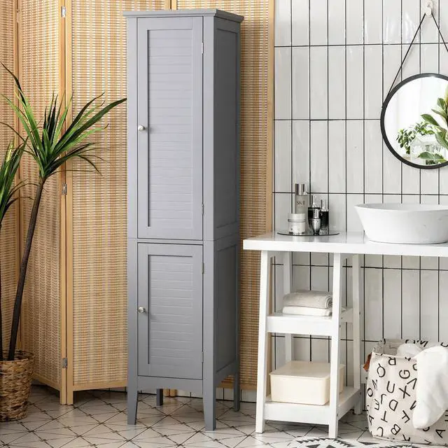 Alt view image 2 of 7 - SlickBlue Freestanding Bathroom Storage Cabinet for Kitchen and Living Room