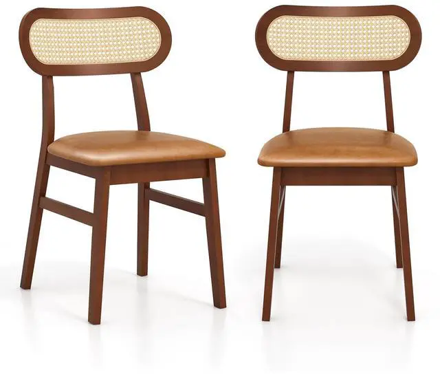 Main image of SlickBlue Indoor Mid Century Wood Dining Chairs Set of 2  for Dining Room