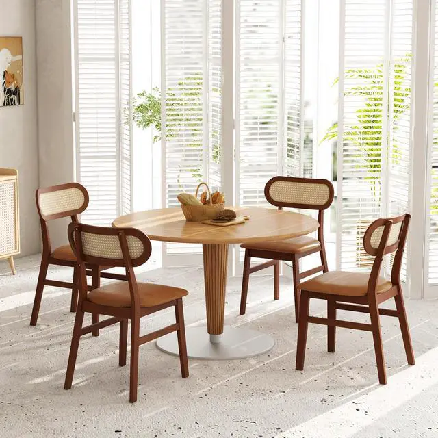 Alt view image 5 of 7 - SlickBlue Indoor Mid Century Wood Dining Chairs Set of 2  for Dining Room