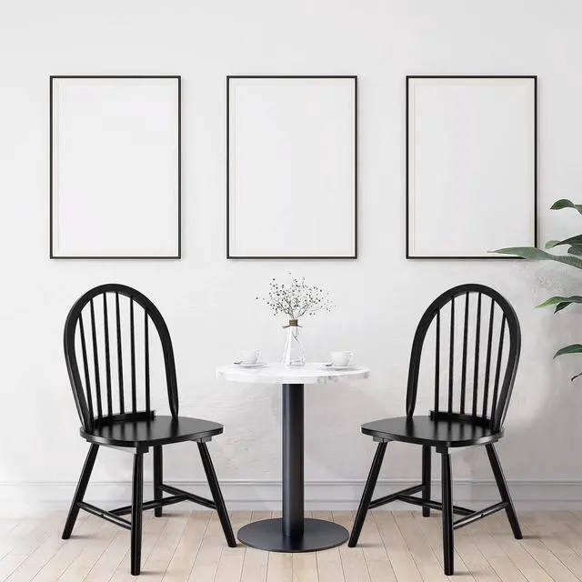 Alt view image 6 of 7 - SlickBlue Set of 2 Vintage Windsor Wood Chair with Spindle Back for Dining Room