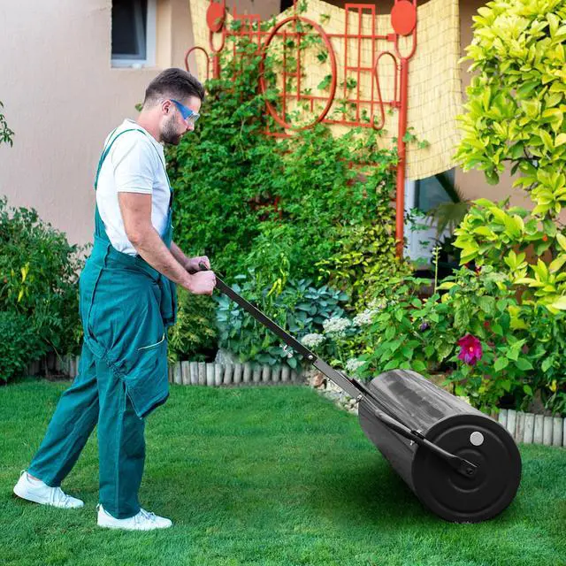 Alt view image 2 of 7 - SlickBlue  Wide Push/Tow Lawn Roller