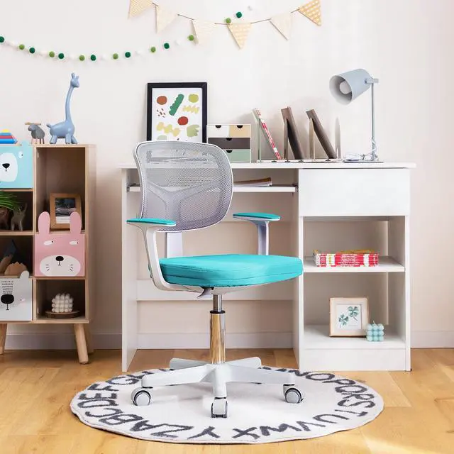 Alt view image 2 of 7 - SlickBlue Adjustable Desk Chair with Auto Brake Casters for Kids