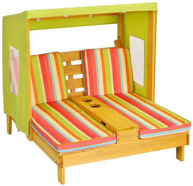 Main image of SlickBlue Kids Patio Lounge Chair with Cup Holders and Awning